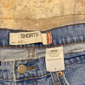 Levi's 515 Blue Denim Shorts